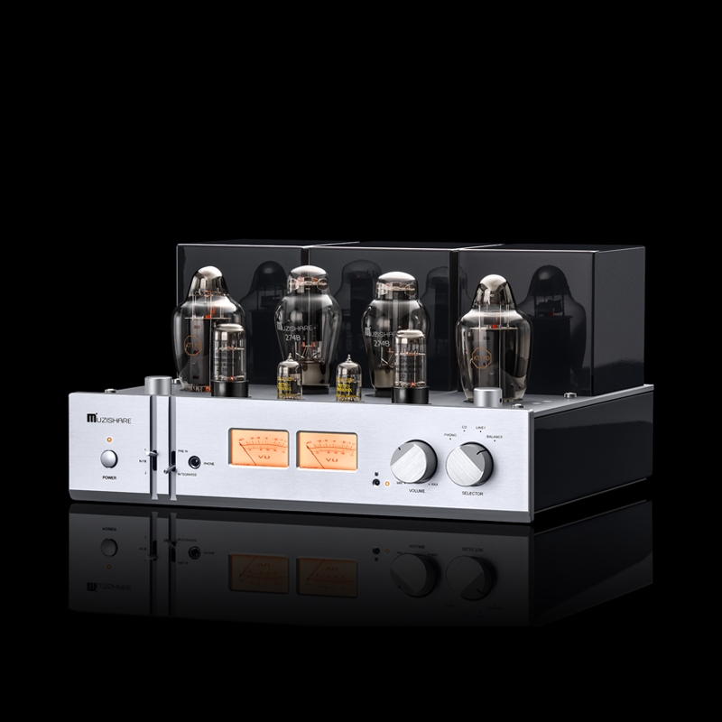 MUZISHARE X10PRO KT170 Tube Amplifier  HIFI Class A Sinle-ended Power Amplifier With PRE IN 28W*2