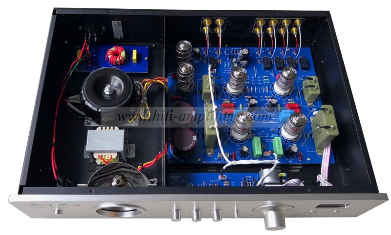 XiangSheng 728A HiFi Vacuum 12AT7/12AU7 Tube Pre-Amplifier Stereo HiFi Preamp Audio Processor Remote Version