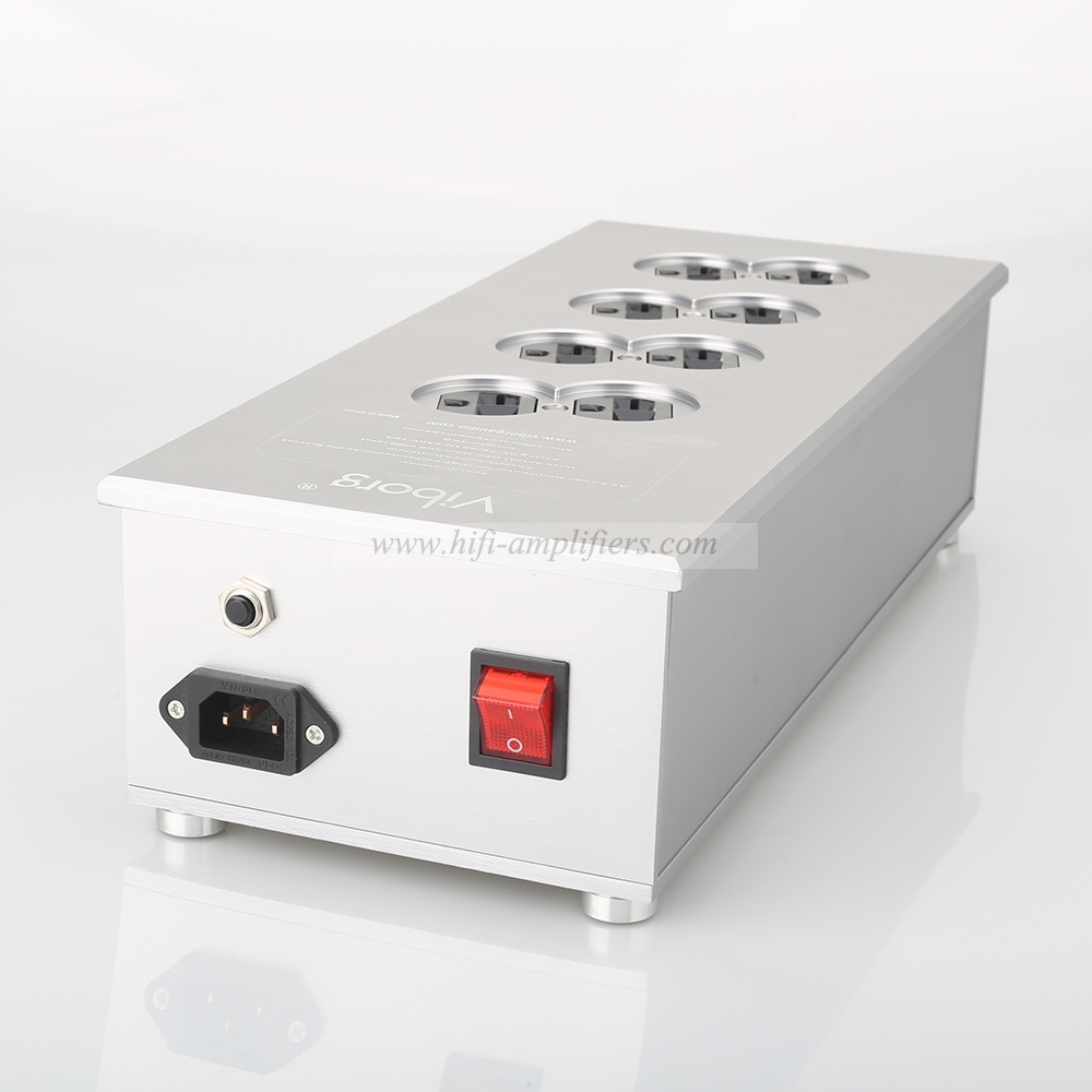 Viborg VM80 HiFi Power Filter Plant US Socket 8 Ways AC Power Conditioner Audiophile Power Purifier US AC Power bar Distributor