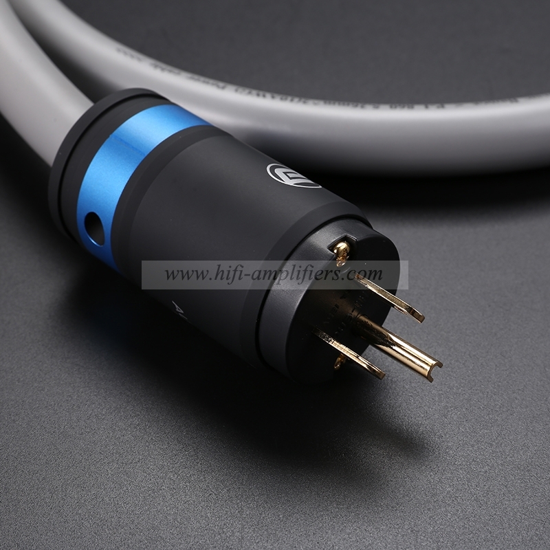 Audiomeca HIFI Power Cable Audio Pure Copper Fever Power Cord Gold-Plated US/EU Plug