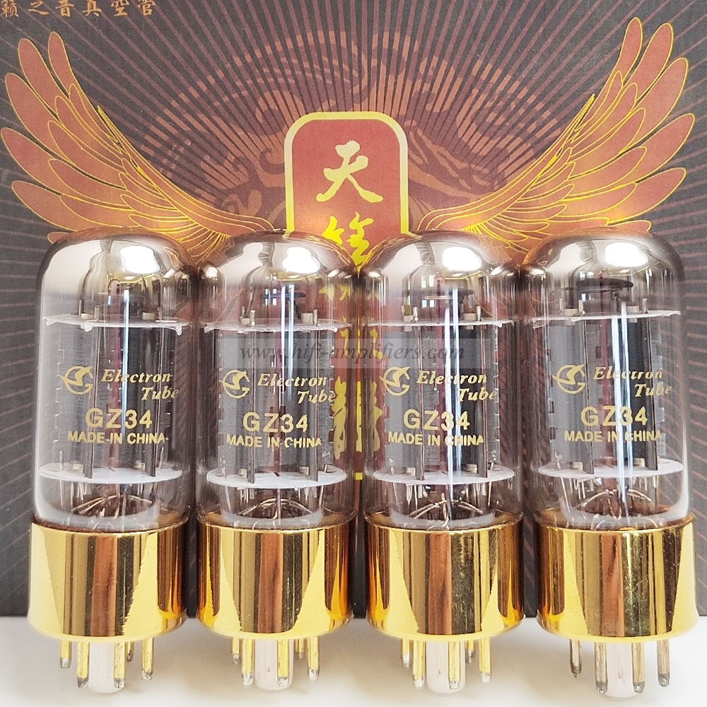 Shuguang Vacuum Tube GZ34 Replaces 5AR4 5Z4P 5Y3 Matched Pair