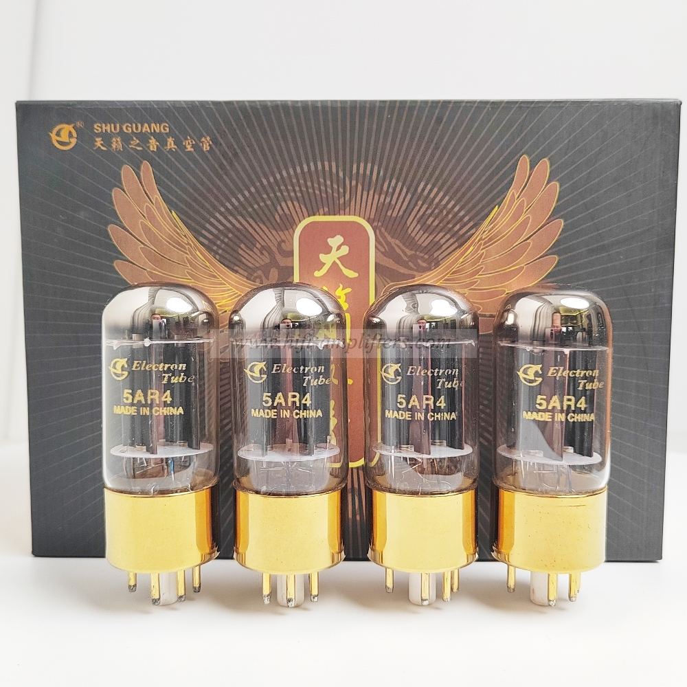 Shuguang 5AR4 Collection Edition Vacuum tubes Matched Pair Gold Pins Electronic value