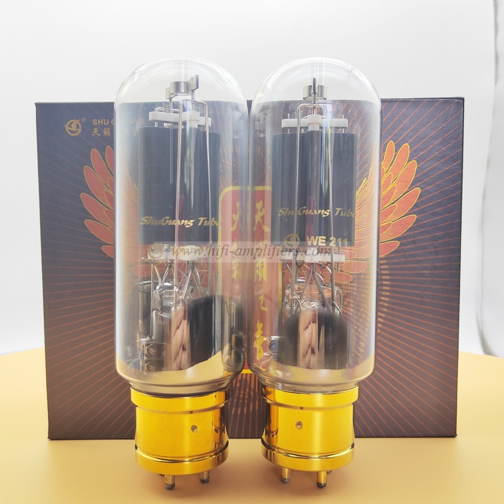 Shuguang WE211 Vacuum tube 1:1 Copy WE211 Upgraded 211DG/211T Matched Pair