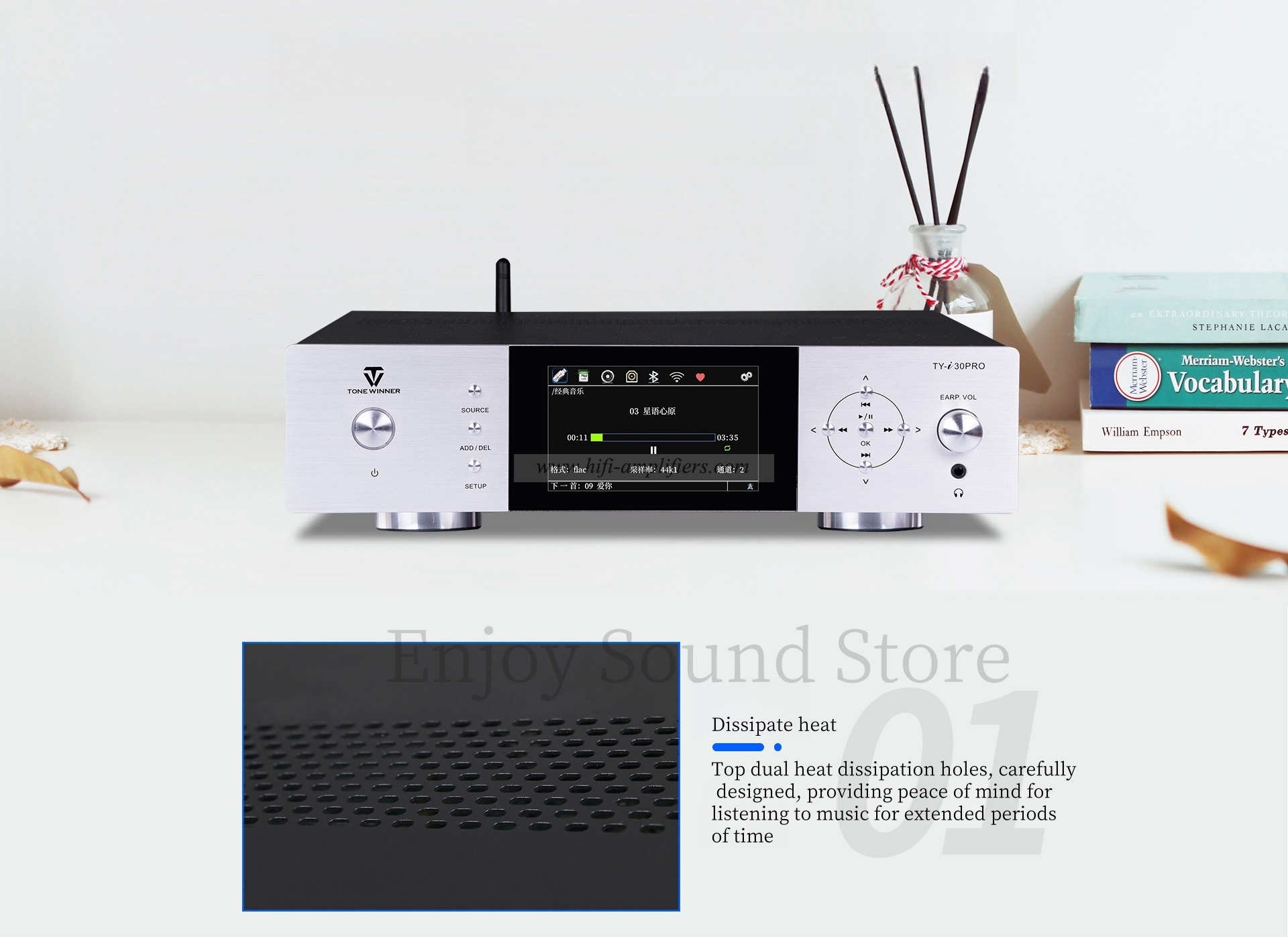 ToneWinner TY-i30PRO Digital Player HIFI USB Disk Lossless Digital Bluetooth Audio DAC Decoder