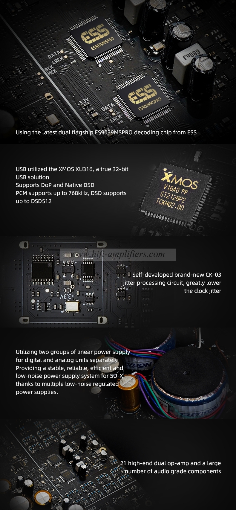 SMSL SU-X SUX MQA Hi-Res Audio DAC dual ES9039MSPRO DSD512 Bluetooth 5.1 LDAC Remote control