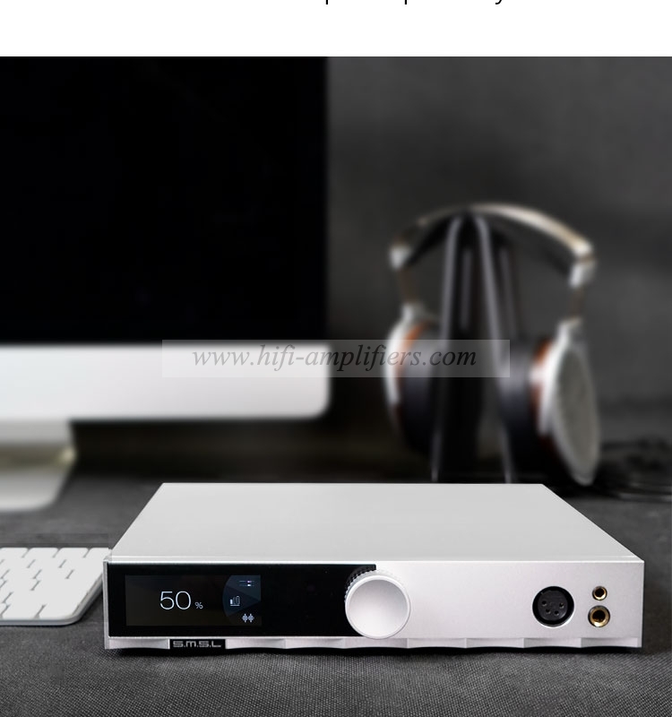 SMSL H400 Hi-Res Headphone Amplifier Earphone AMP RCA XLR Balanced Input Hi-End Pre-Amp With Remote