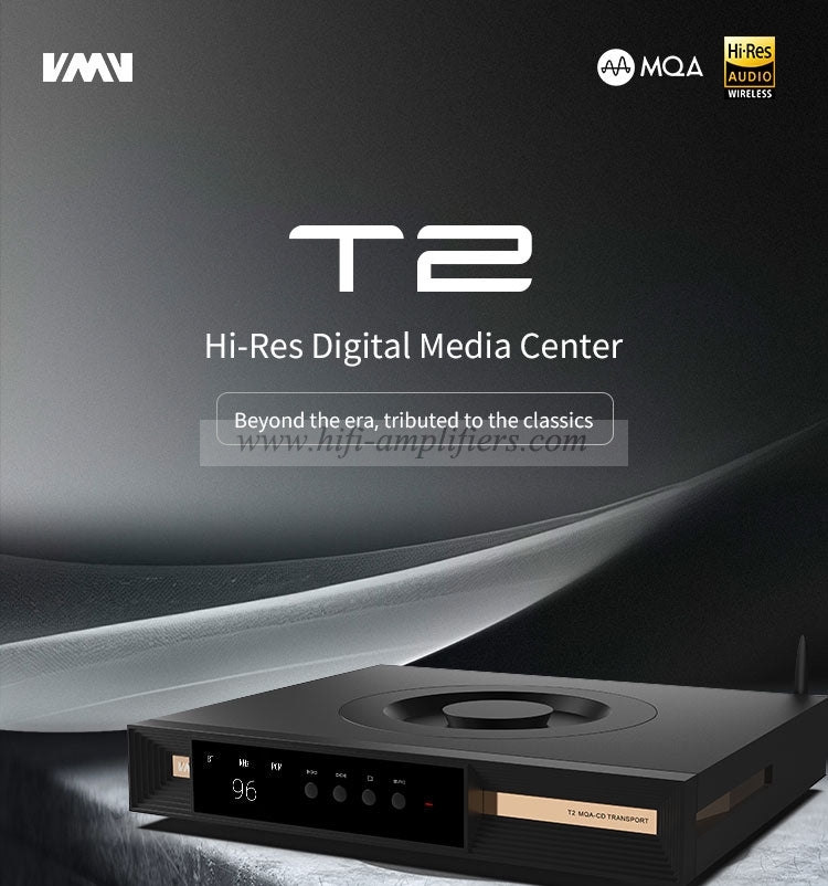 SMSL VMV T2 Hi-Res CD Player Digital Media Center MQA DSD512 Bluetooth5.1 DSD512 LDAC