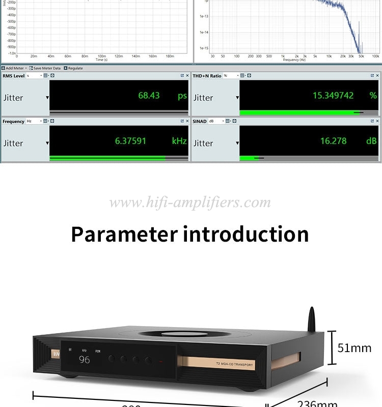 SMSL VMV T2 Hi-Res CD Player Digital Media Center MQA DSD512 Bluetooth5.1 DSD512 LDAC