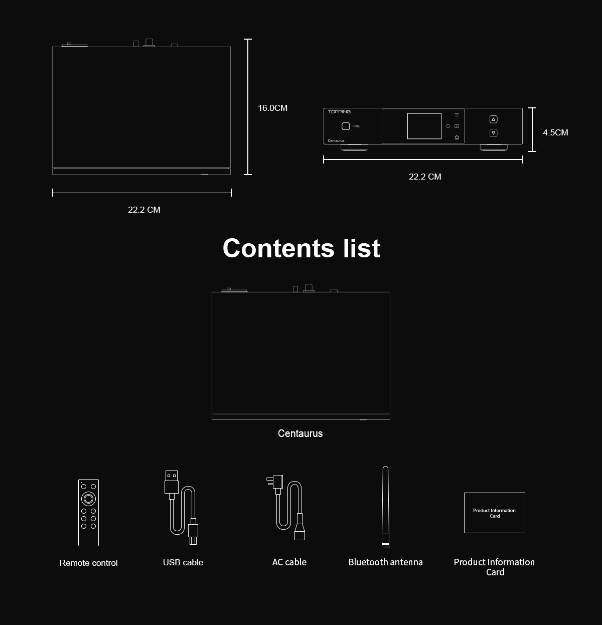 TOPPING Centaurus Desktop Fully balanced high performance R2R decoder USB DAC Bluetooth 5.1 support LDAC APTX HD