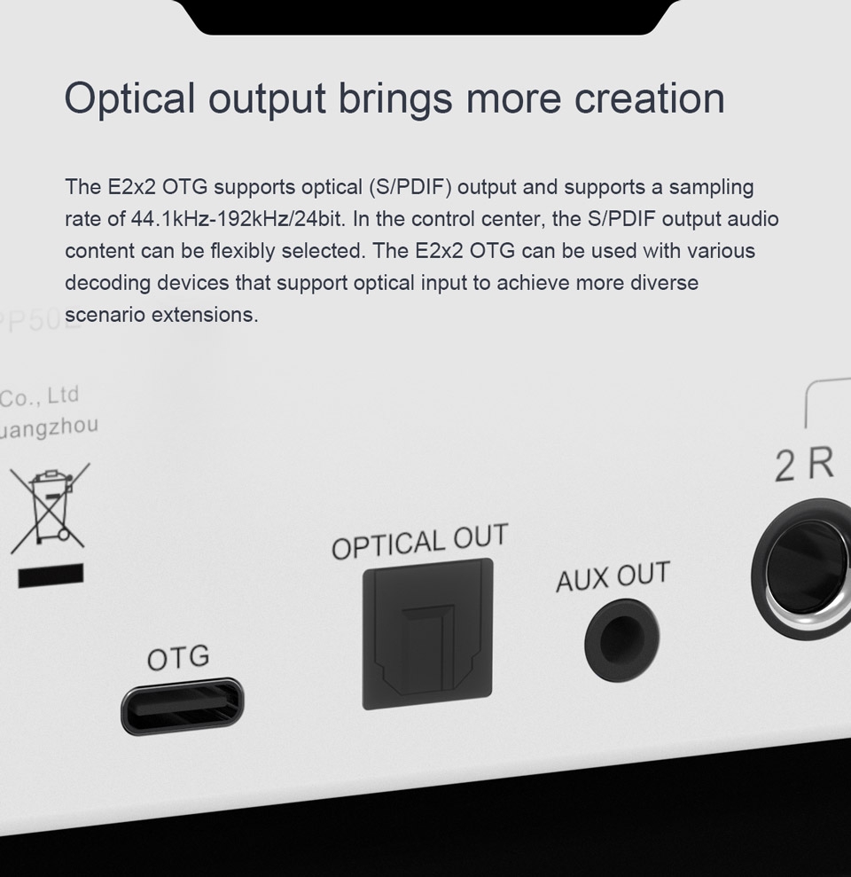 TOPPING E2x2 OTG Professional audio interface 2 in 2 out sound card 8 DAW and 6 LoopBack channels SPDIF output expansion