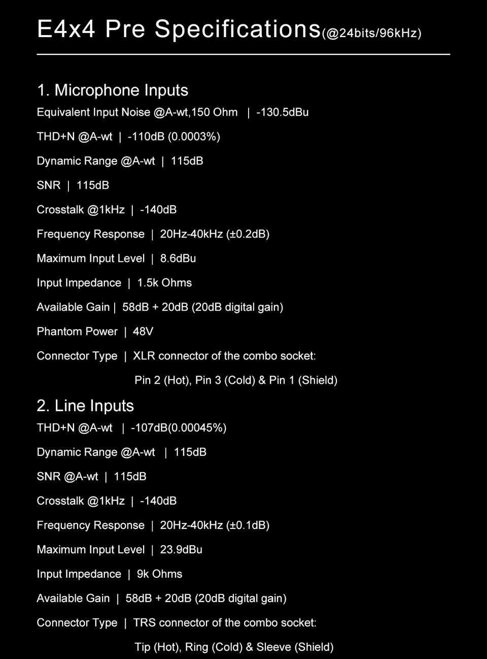 TOPPING E4x4 Pre professional audio interface computer live streaming recording mixing 8 DAW channels 4 LoopBack channels