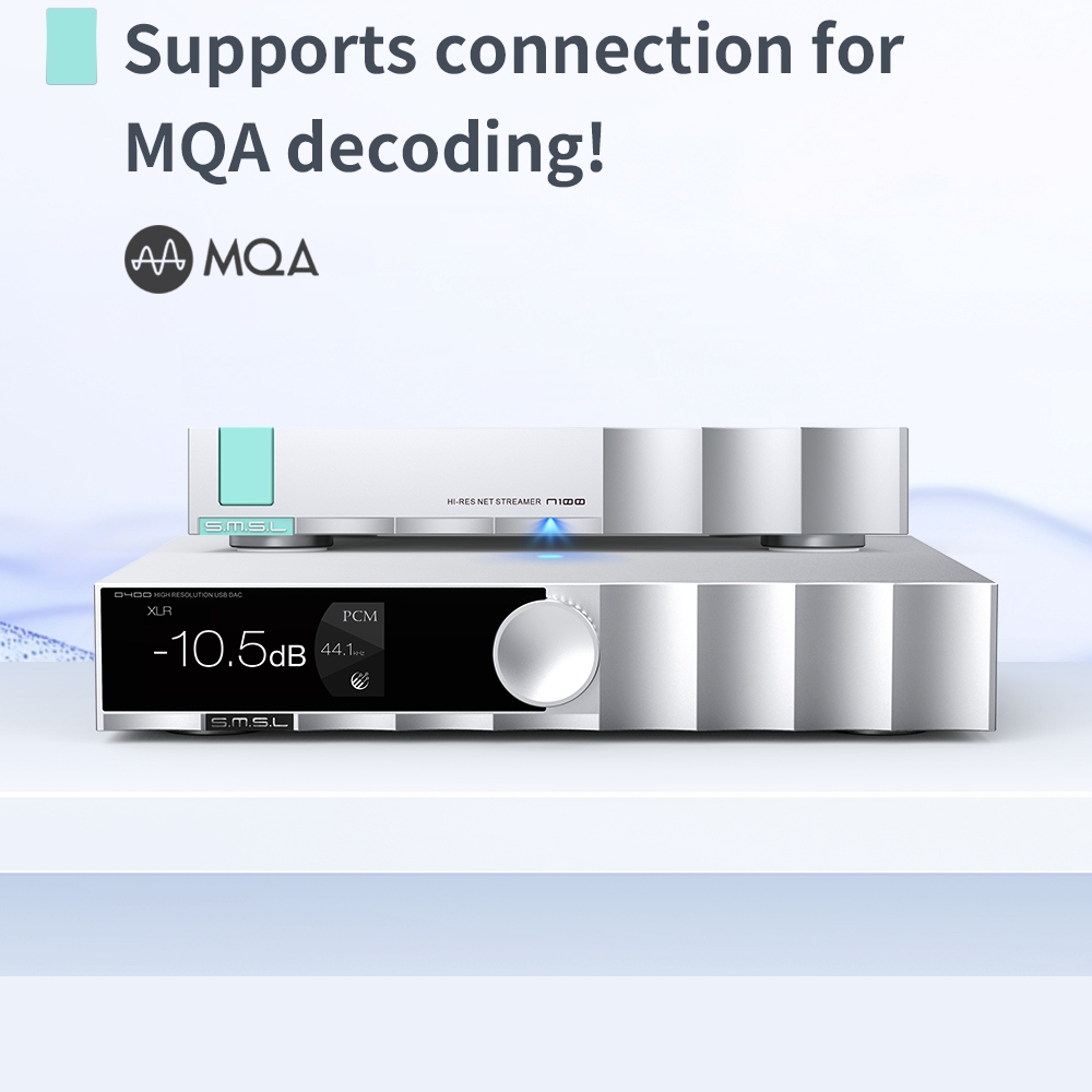 SMSL N100 Hi-Res Net streamer support all Functions of VOLUMIO supports TIDAL / QOBUZ Airplay / DLNA / ROON WIFI