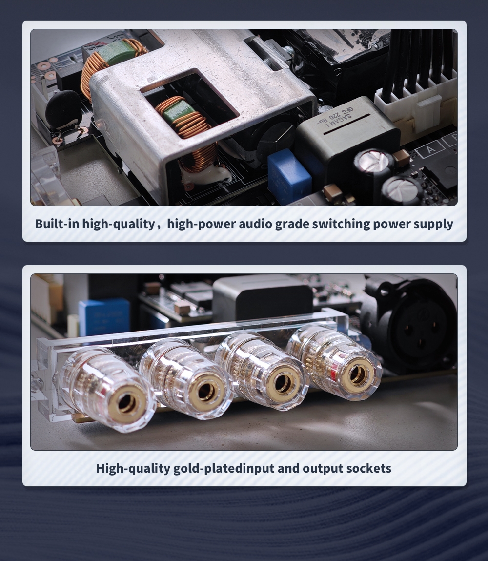 SMSL PA200 Gallium Nitride Power Amplifier New GaN FET Pure AMP MONO Switching Frequency up to 1Mhz