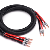HiFi-Cable de altavoz Hiend Choseal LB-5108 6N OCC, conector de altavoz HIFI  chapado en