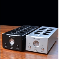 Bada LB-5610 EU 플러그 2 채널 Audiophile 전원 필터 Schuko 소켓 USB AC110V- 240V