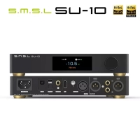 SMSL SU-10 Декодер MQA Поддержка MQA-CD Dual ES9038PRO XMOS316 ЦАП 32 бит/768 кГц DSD512 Поддержка LDAC, Aptx/HD, SBC, AAC SMSL SU10 DAC