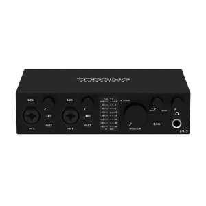 TOPPING E2x2 professional audio interface computer phone singing live streaming sound card recording mixing 2in 2out