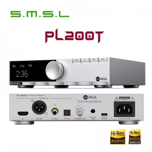 SMSL PL200T MQA CD Player Hi-End Class HIFI CD Digital Turntable Machine Reference Level Functions Support MQA Clock input