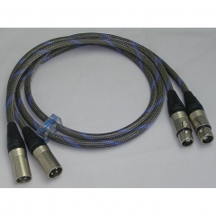 Bada S-8BL Silber/SCC Hybrid Audio Balance XLR-Kabel 1 Meter Paar